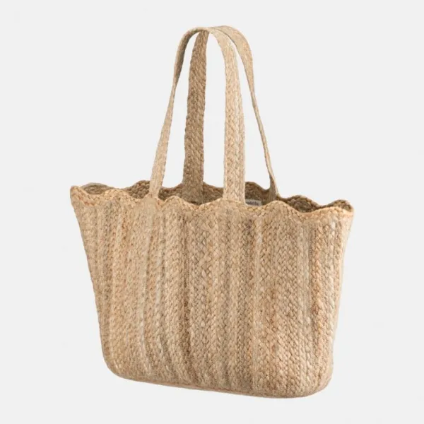 National Trust The Braided Rug Company Natural Scallop Tote Bag Online