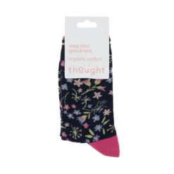 National Trust Thought Ditsy Floral Organic Cotton Socks Hot