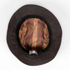 National Trust Tweedmill Brown Drop Brim Waxed Hat Outlet