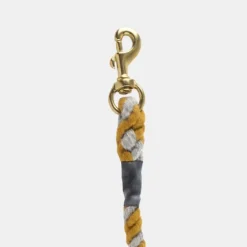 National Trust Tweedmill Rope Dog Lead, Mustard/Grey Best