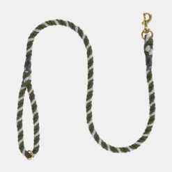 National Trust Tweedmill Rope Dog Lead, Olive/Grey New