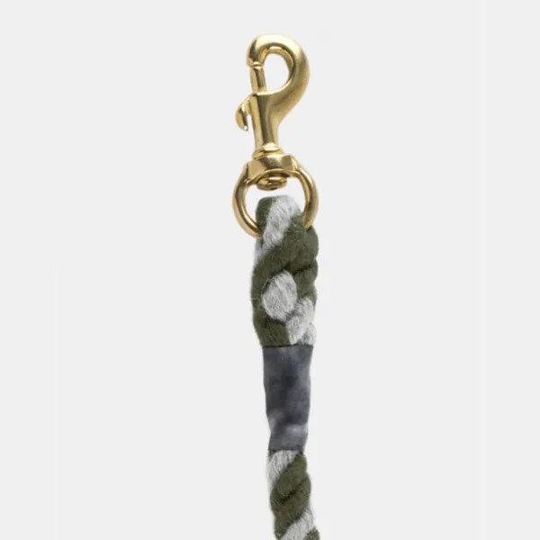 National Trust Tweedmill Rope Dog Lead, Olive/Grey New