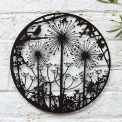 National Trust Wall Art, Hedgerow with Blackbirds, Allium and Cow Parsley Sale