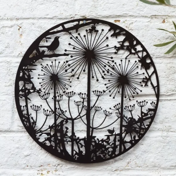 National Trust Wall Art, Hedgerow with Blackbirds, Allium and Cow Parsley Sale