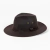 National Trust Waxed Adventurer Hat, Dark Brown Online