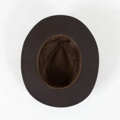 National Trust Waxed Adventurer Hat, Dark Brown Online