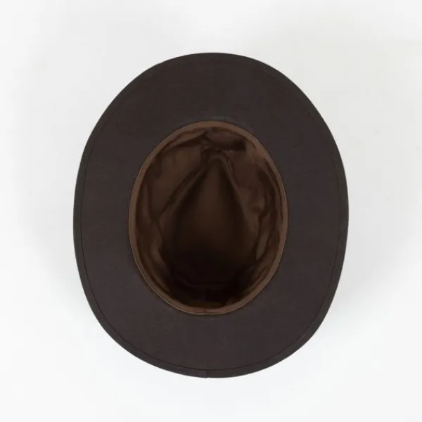 National Trust Waxed Adventurer Hat, Dark Brown Online