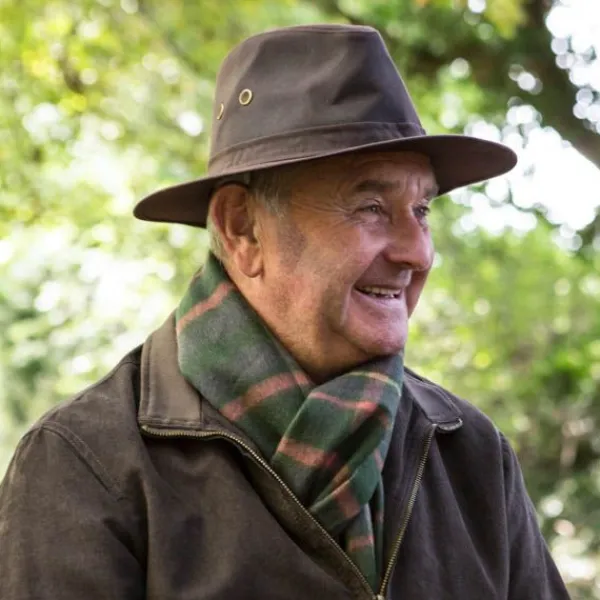 National Trust Waxed Adventurer Hat, Dark Brown Online