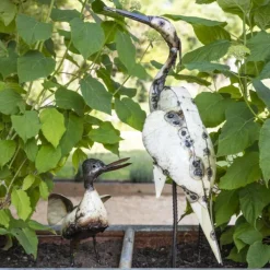 National Trust White Egret Metal Sculpture Sale