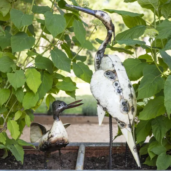 National Trust White Egret Metal Sculpture Sale
