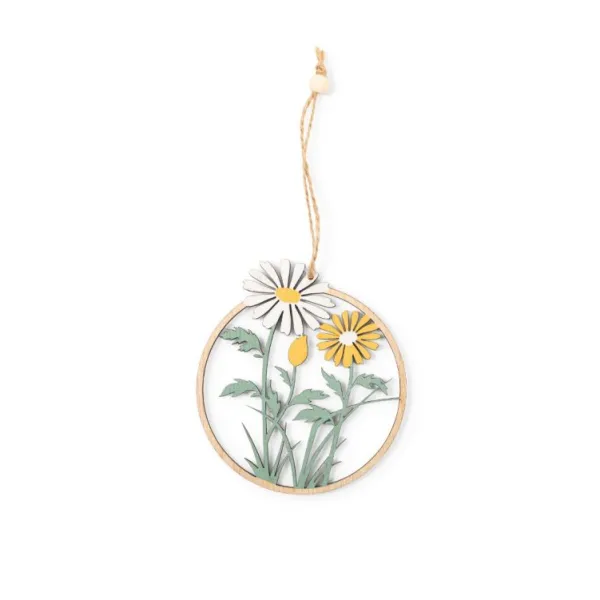 National Trust Wooden Daisy Hanging Decoration New